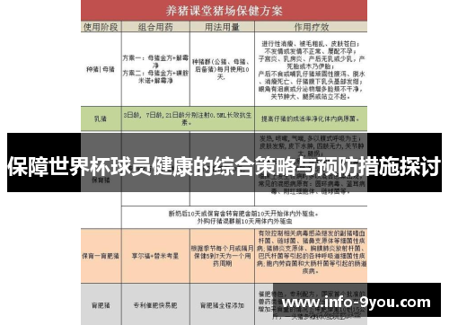 保障世界杯球员健康的综合策略与预防措施探讨